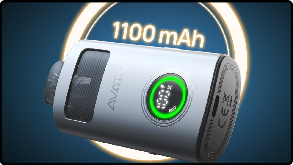 Une autonomie de 1100mAh